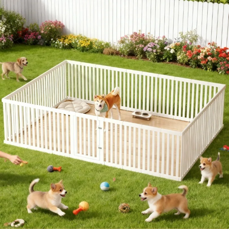 Cajas de resina para mascotas que combinan con libremente, casas para perros familiares de interior, gabinetes de seguridad para balcón, muebles para mascotas corral para perros