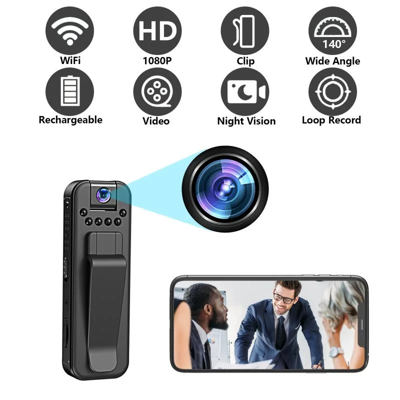 HD 1080P Mini Camera WiFi Draagbare Digitale Video Recorder BodyCam Infrarood Nacht Camcorder Pocket Actie Sportcamera