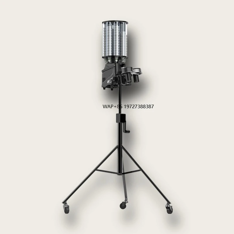 PB 6001 Pro Smart Badminton Launcher 180 Shuttle Capacity Lithium Battery 4 6 Hours App Remote Control Training Modes