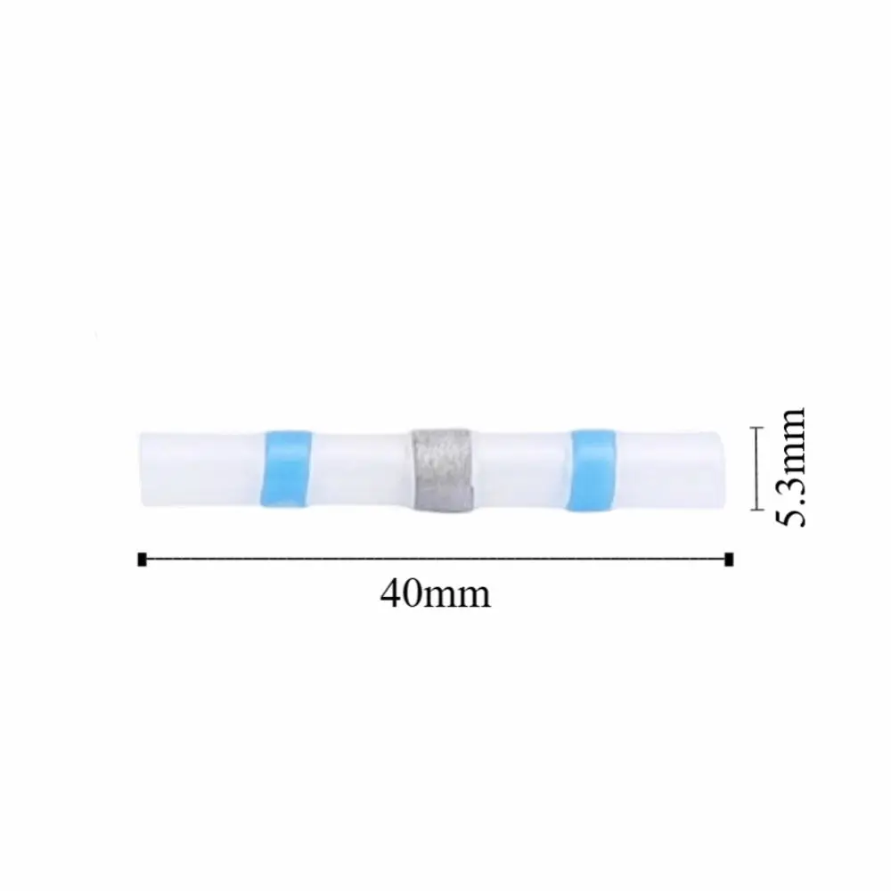 50 Pcs SST Solder Seal Wire Connector Transparent One Step Connection Heat Shrink Butt Connectors HotMelt Waterproof