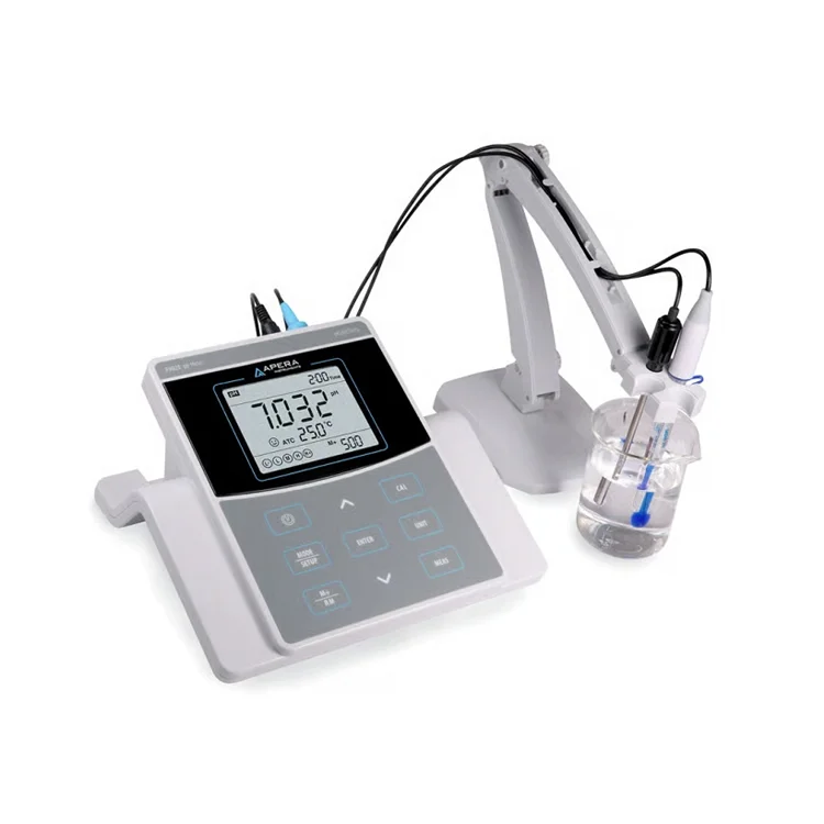 

Veidt Weighing Apera PH820 Precision Benchtop pH Meter Kit Laboratory Instrument Counting Precision pH Value Tester pH Meter