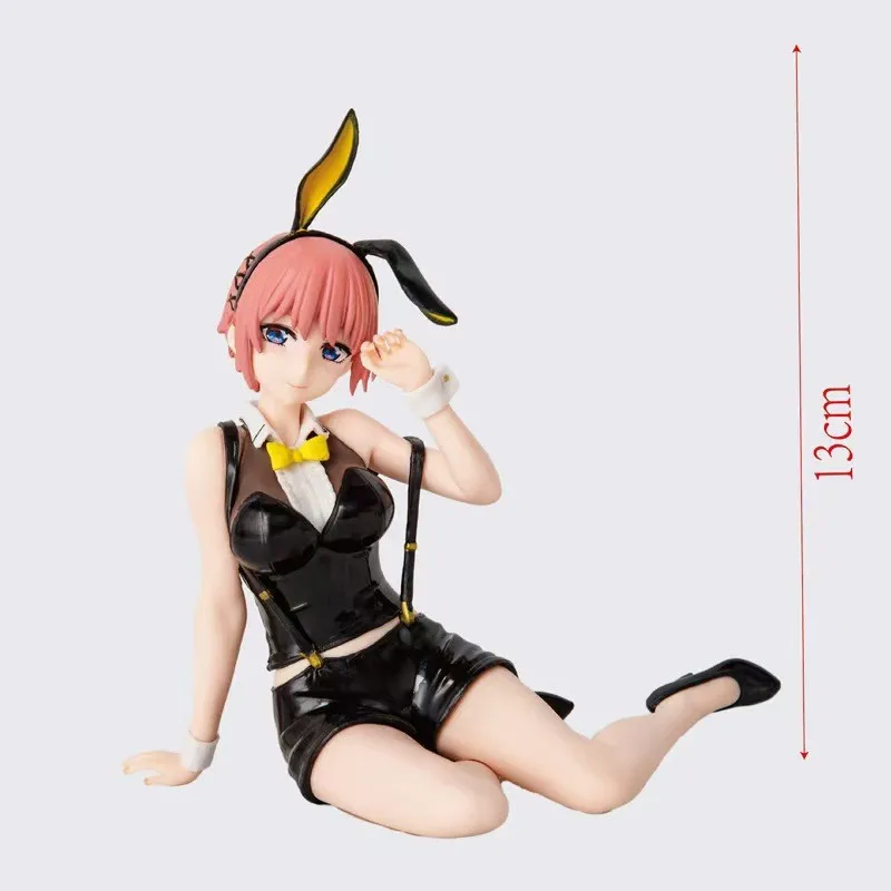 2026 Anime Nakano Nino Q version sitting posture Action Figure PVC model Toys doll Desk Decor car ornament Collectible