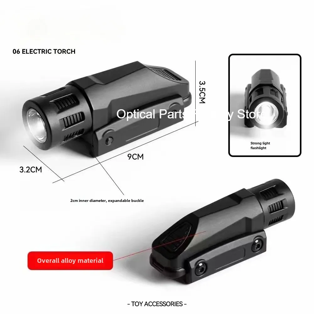 Weapon Gun Light FlashlightFor M416/M1911/ Glock G18 Airsoft Pistol Rifle Fit 20mm Weaver Picatinny Rail Hunting Flashlight