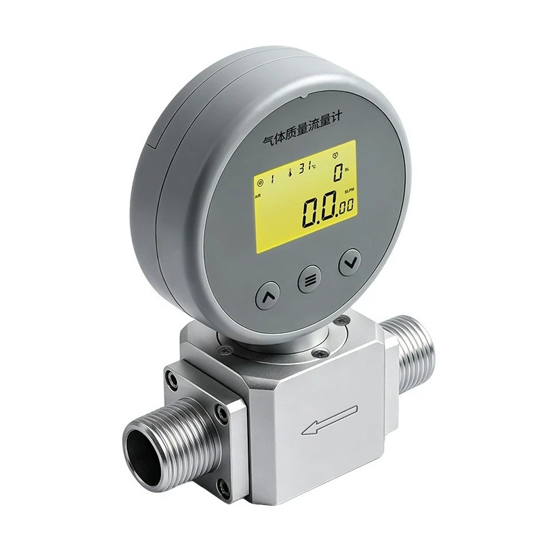 Thermal Gas Mass Flow Meter AMS2106 Compressed Air Oxygen Flowmeter Replace MF5706