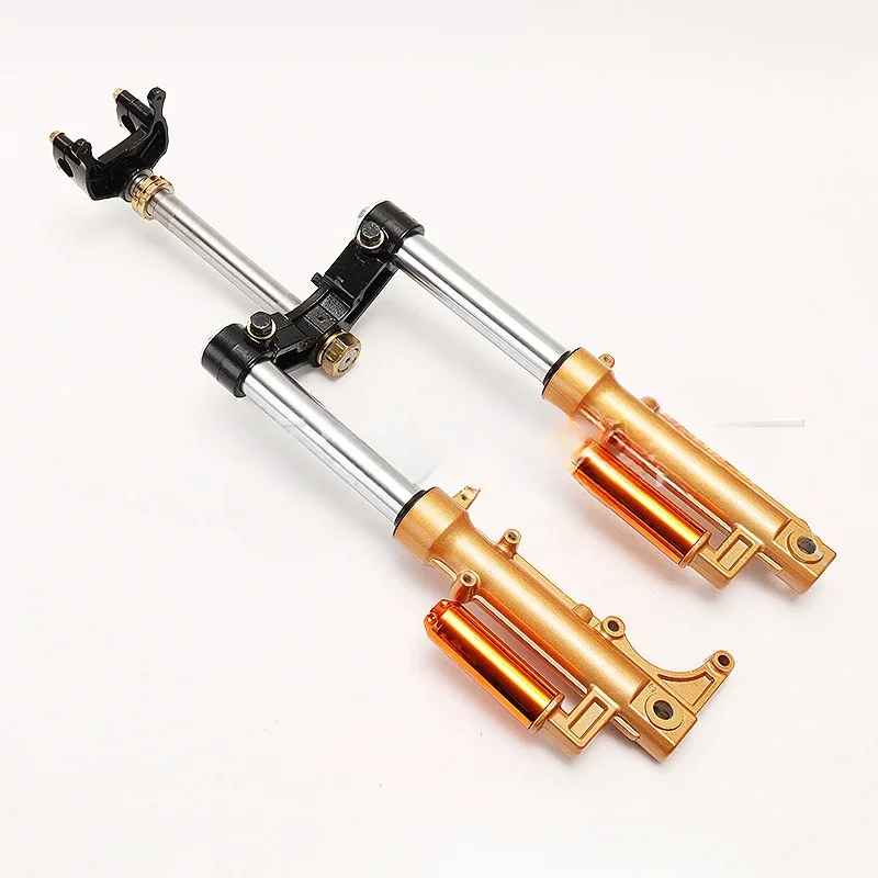 

Electric tricycle disc brake hydraulic front fork assembly enclosed caravan shock absorber