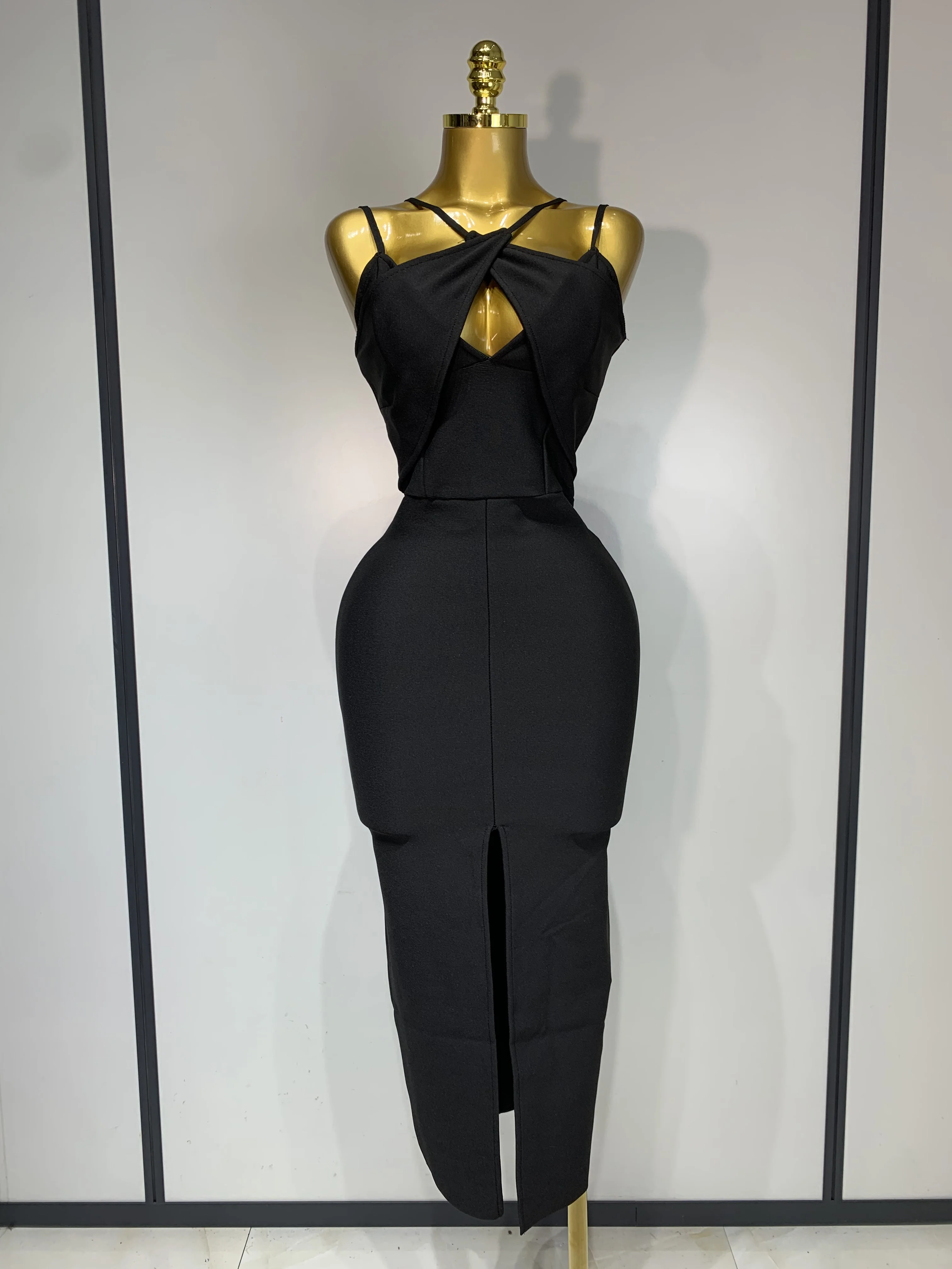 Women Sexy Sleeveless Hollow out Split Backless Black Midi Bandage Dress 2025 Celebrity Elegant Evening Cocktail Party Dresses - AliExpress 200000345 Women Sexy Sleeveless Hollow out Split Backless Black Midi Bandage Dress 2025 Celebrity Elegant Evening Cocktail Party Dresses - AliExpress 200000345