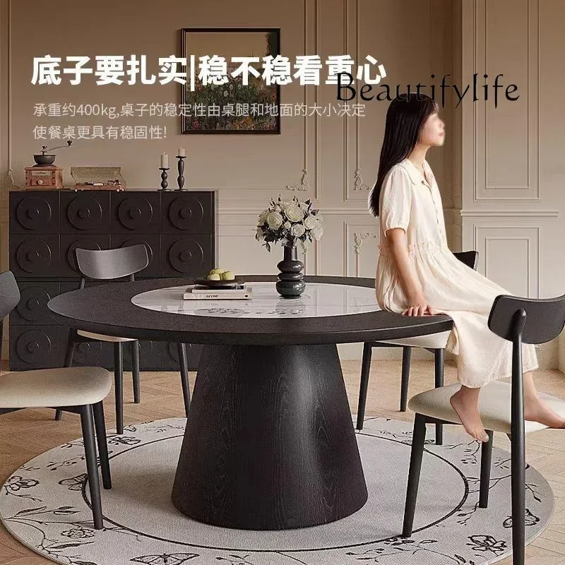 

Q Nordic Originality Dining Tables Italian Minimalism Solid Wood Living Room Round Table Dining Room Furniture