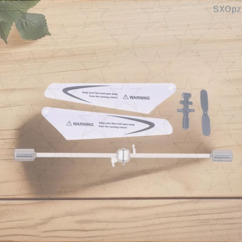 

Комплект запасных аксессуаров — балансир, лопасти двигателя и флайбар для мини-вертолета SYMA S5-N S5 W5 W25 RC.