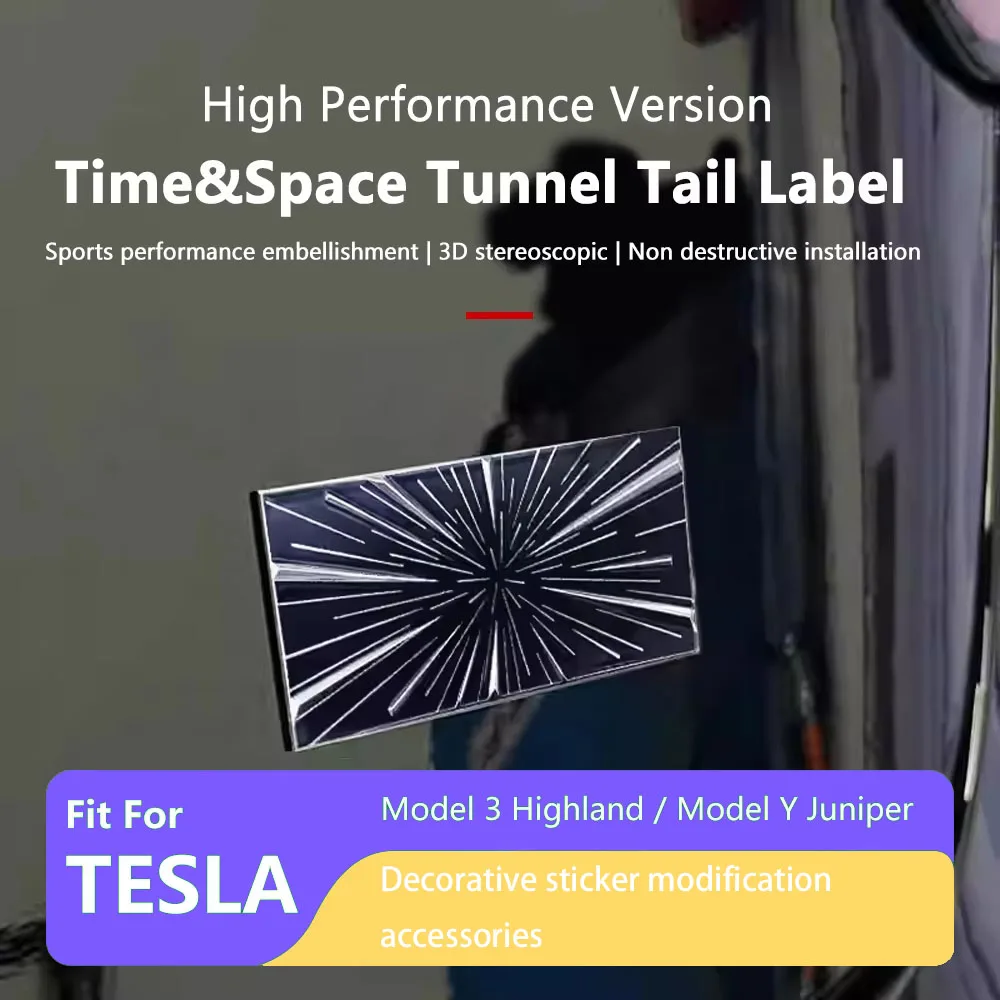 Новая декоративная наклейка PLAID на хвост подходит для задней этикетки типа Y/3, багажная этикетка с логотипом багажа, модель Tesla