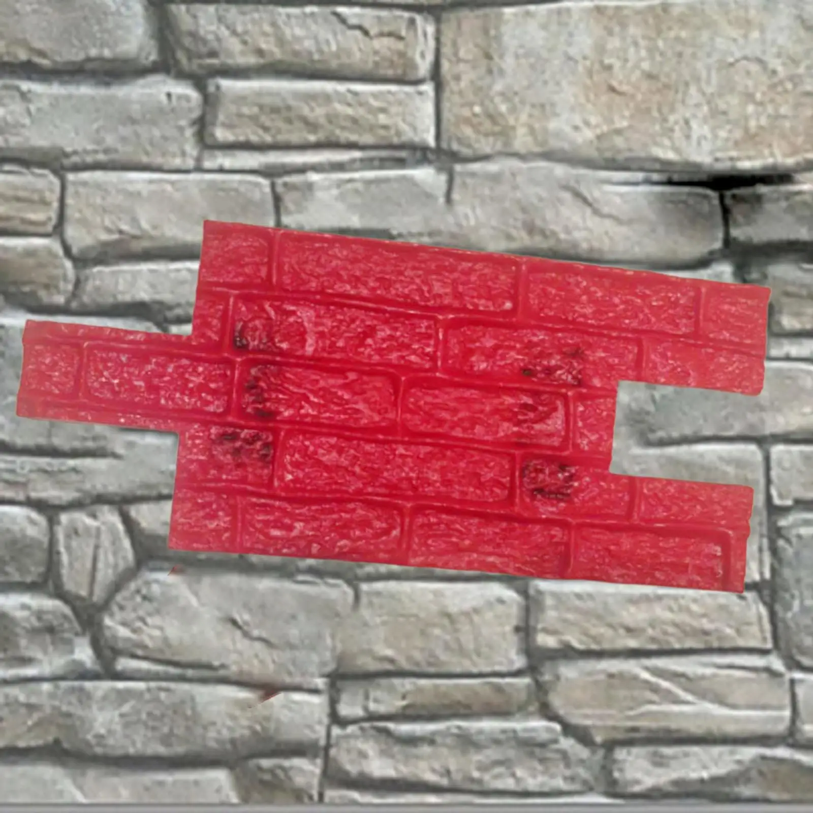 Concrete Texture Stamp Polyurethane Seamless Stone Floor Mat Decorative Template for Cement Wall and Outdoor Surfaces