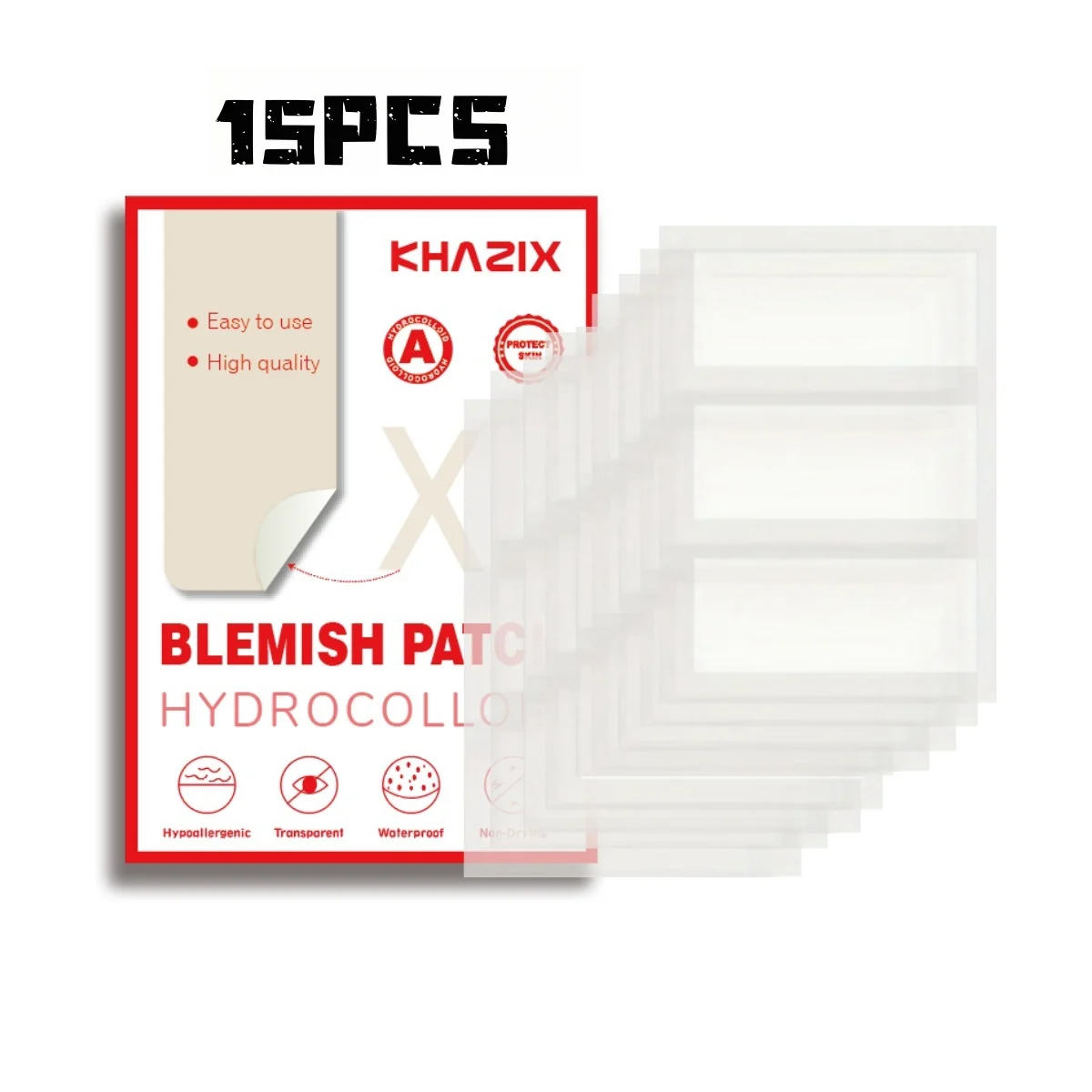 9pcs Invisible strip acne sticker, waterproof and breathable, worn 24 hours a day, portable