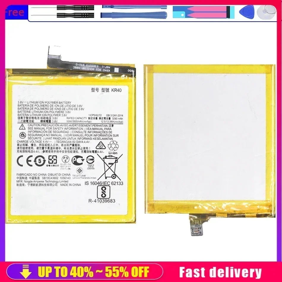 

KR40 3500mAh Battery For Phone Motorola Moto One Action XT2013-1 / One Vision XT1970-1 Fast Shipping
