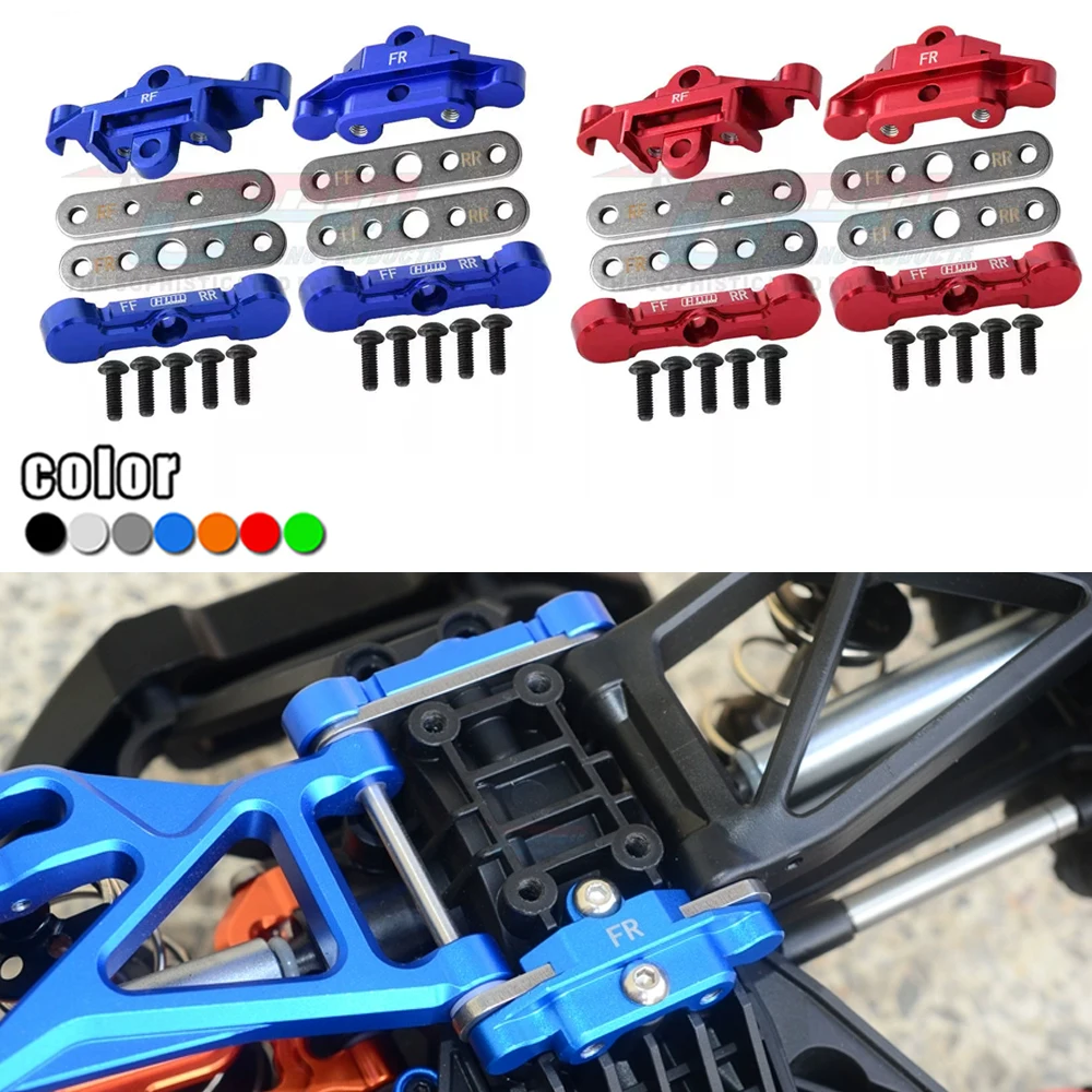 GPM Metalowe przednie tylne górne dolne mocowanie drążka kierowniczego grodzi 8916 + 8927 + 8926 dla Traxxas 1/8 MAXX SLASH 6S 1/10 MAXX W/WIDEMAXX