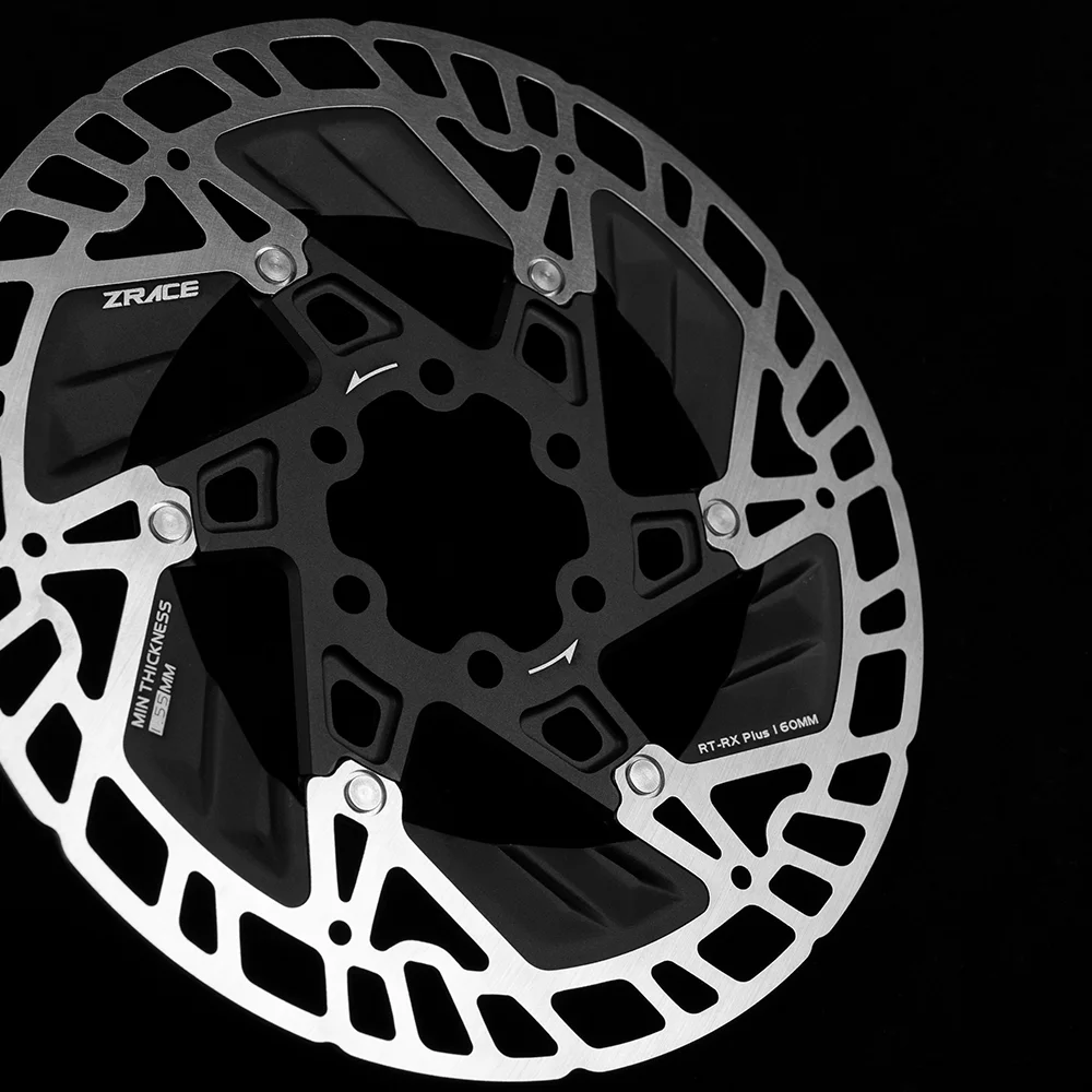 ZRACE RT-RX Plus ICE-TECH 6 Schrauben-Scheibenrotor, ultraleichter, stark wärmeableitender schwimmender Rotor, 160 mm Rennrad-Scheibenbremse – Detail 4