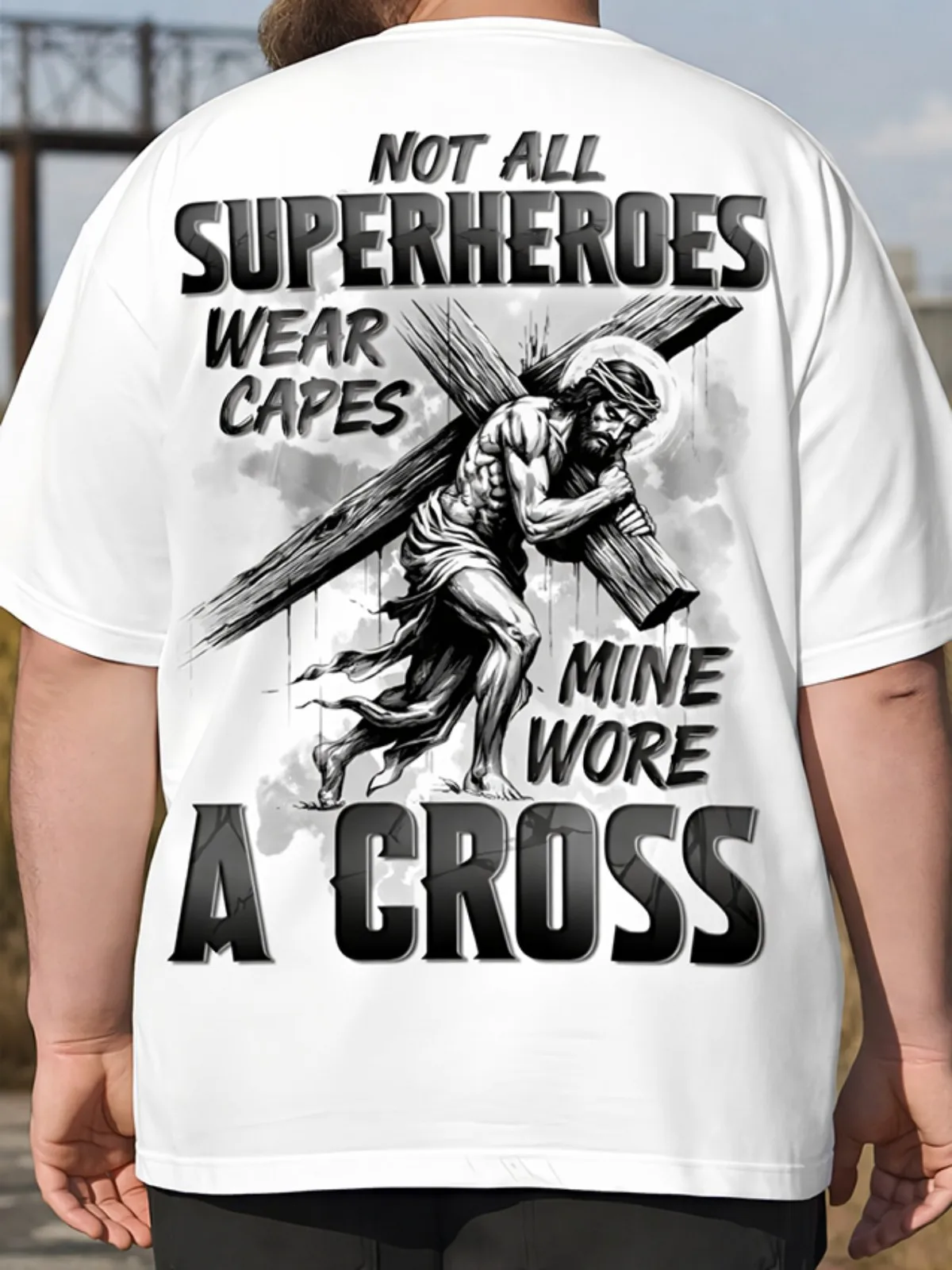 

God’s Choice Christian Faith Graphic Men’s T-Shirt Y2K Streetwear Religious Tee