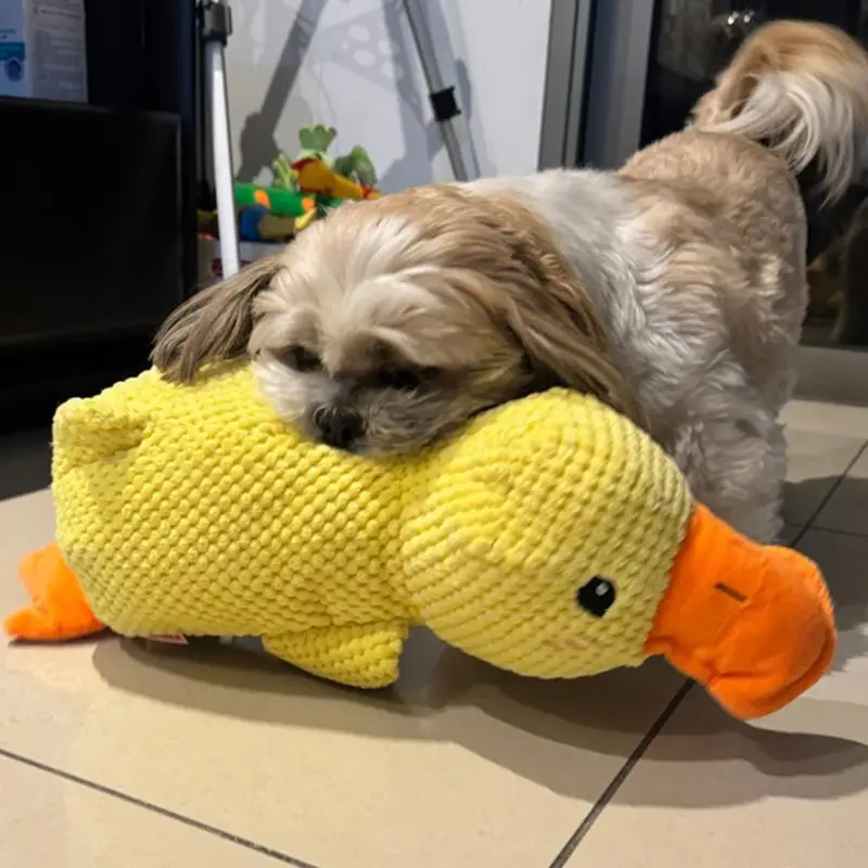 Dog Toy Stomping Duck Bite Resistant Grinding Teeth Cleaning Large Dog Interactive Entertainment Puppy Boredom Pet Plush Toy