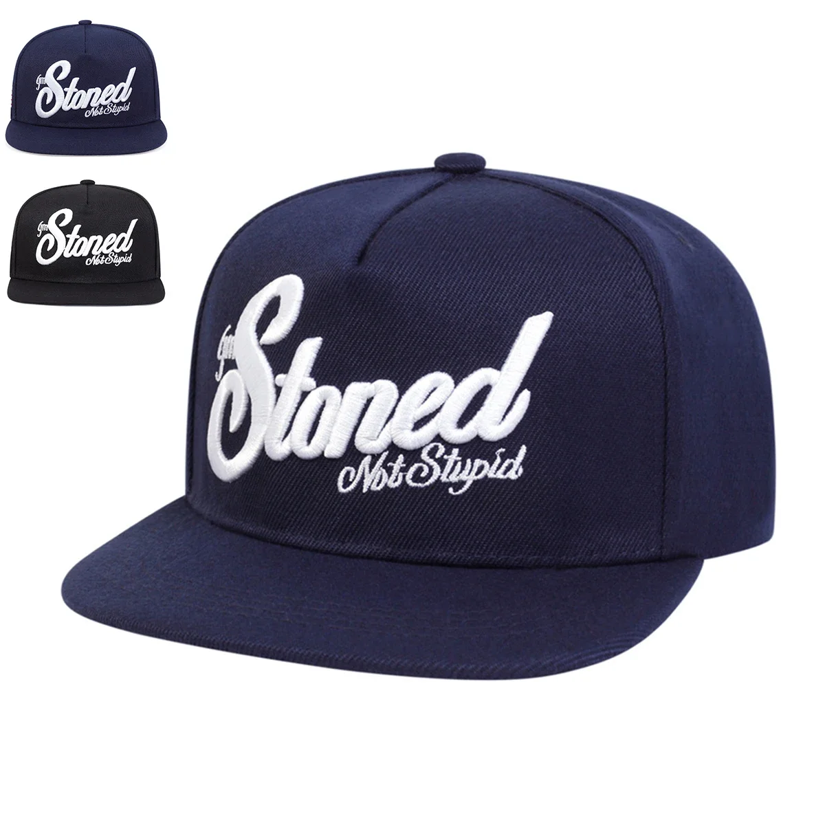 Unisex Stoned Letter Embroidery Baseball Hats Spring Autumn Outdoor Adjustable Casual Hip-hop Trucker Caps Sunscreen Hat