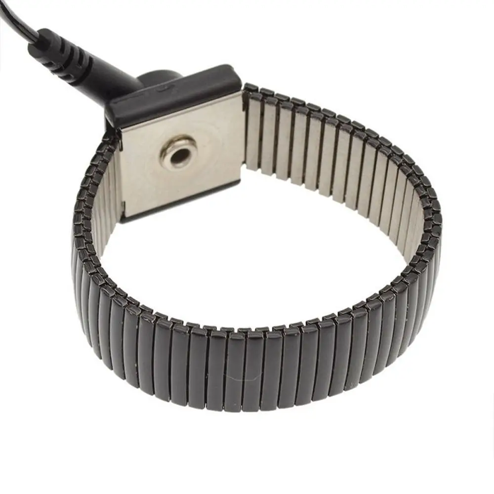 Electronic Black Bracelet Electricity Grounding Discharge ESD Anti Static Band Wrist Strap