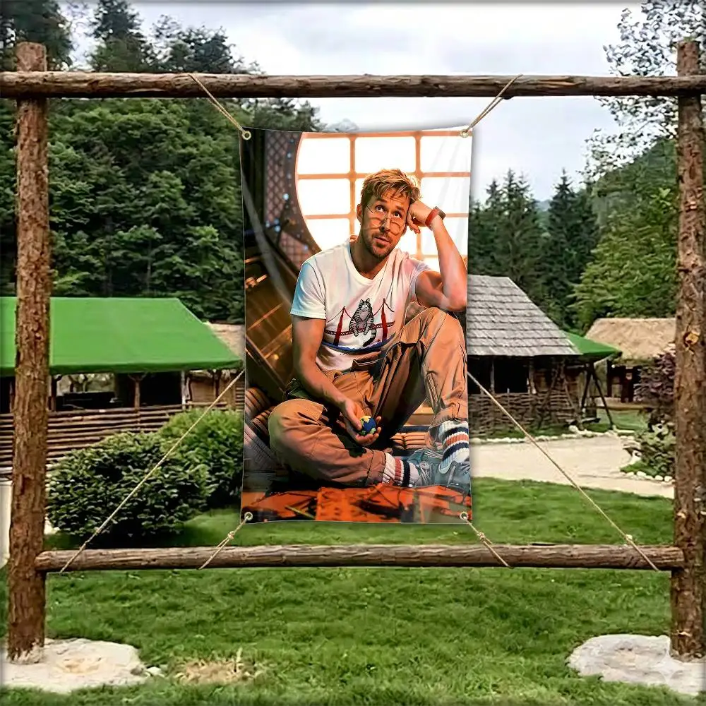 R-Ryan Baby Goose G-Gosling Flag Tapestry Banner for Bedroom Living Room Outdoor Camping Custom