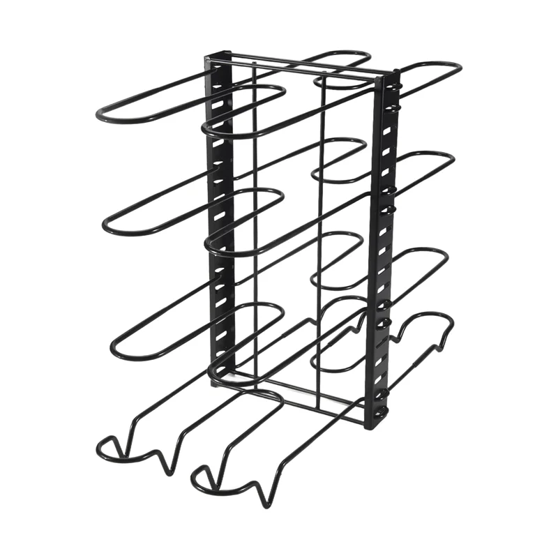 

8 Layer Pan Shelf Kitchen Storage Organize Lid Rack Pot Stand Cookware Holder Dish Drainer Shelves Rangement Adjustable-Tvdae