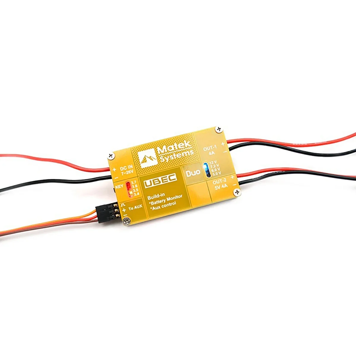 Sistemas Matek multieje//transmisión de imágenes/control de vuelo/helicóptero dual BEC 4A con interruptor de control remoto