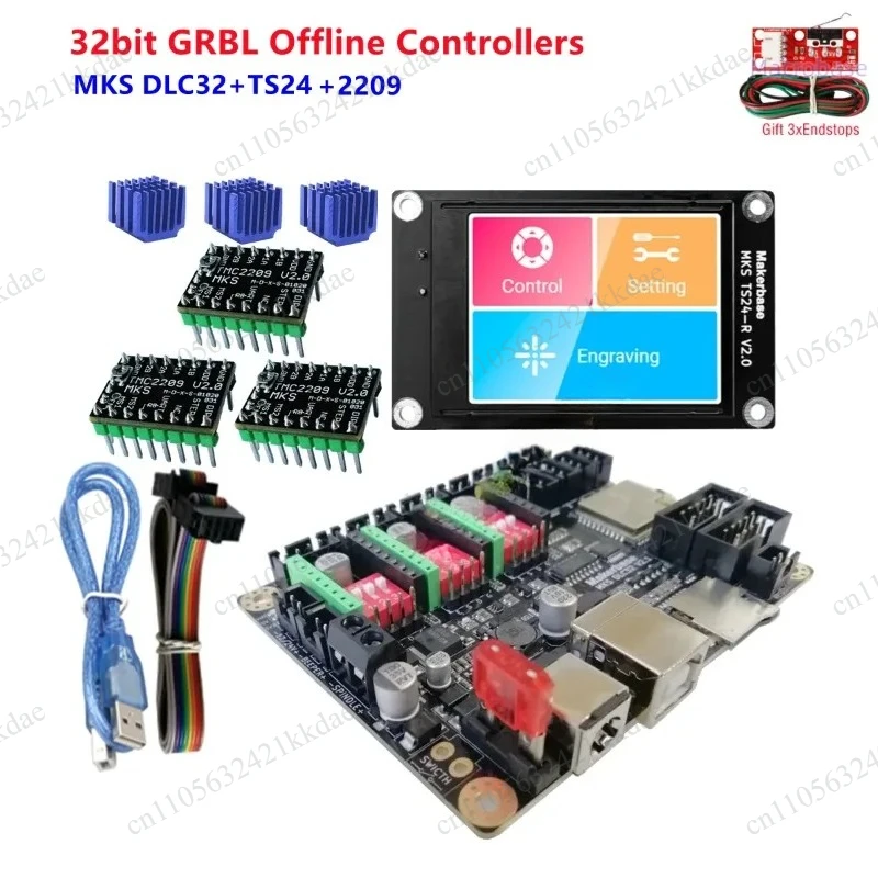 MKS DLC32 32Bit GRBL Control Card TS24-R Touch Screen CNC Offline Controller For CNC3018 PRO 3020 MAX view 3