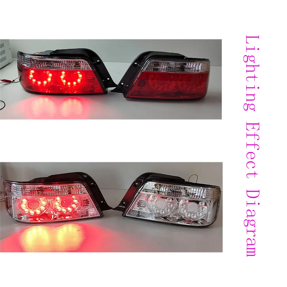 Pair Crystal LED Car Turn Signals For Toyota Chaser Jzx100 GX100 LX100 1996 to 2001 Automobile Taillights Brake Lights
