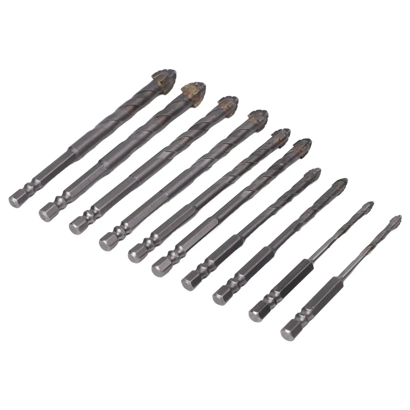 Multi Size Drill Set Eccentric Drill Bit For Home Renovation 10 Mm Milling Cutter Wide Application Range Accurate Drilling