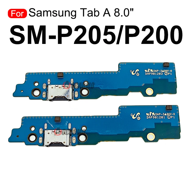 For Samsung Galaxy Tab A 8.0 Inch P200 P205 USB Charging Dock Charger Port Flex Cable Replacement Parts SM-P205