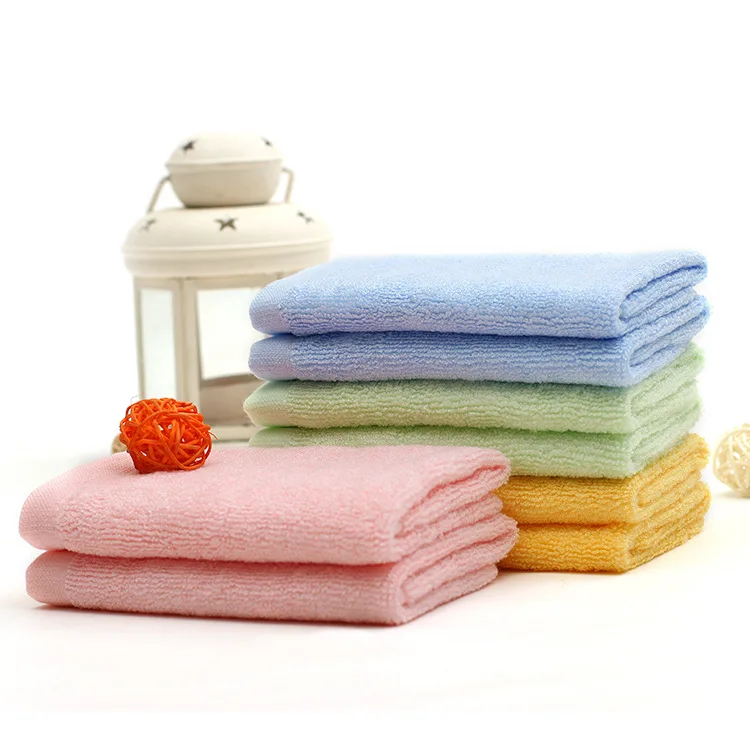 Small Square Towel 30x30cm Kindergarten Pure Bamboo Fiber Small Towel Children\'s Face Towel Saliva Towel