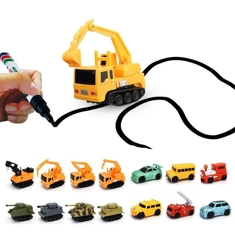 2026 Creative Original Inductive Car Line Follower Magic Pen Toy Follow Any Line You Draw Xmas Gifts Educational Toy