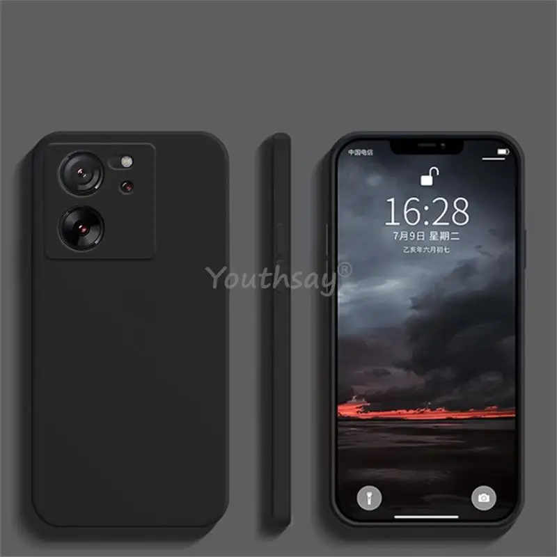 Dla Xiaomi 13T Pro Etui Xiaomi 13T Pro Cover Silicone Plain TPU Capa Protector Dla Xiaomi 13T 12T Pro 12 Lite 12X 12S Pro Case