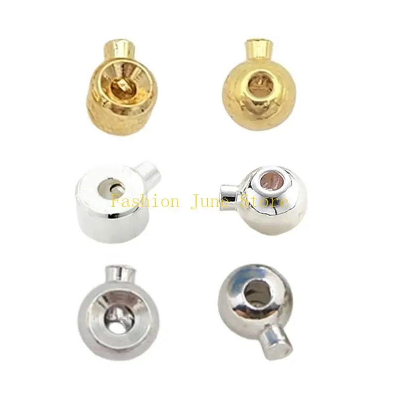 

N5KA 10PCS Metal Spacer Beads Charm Loose Beads Bracelets Jewelry Making Supplies Alloy Texture Necklace Beads for Jewelry