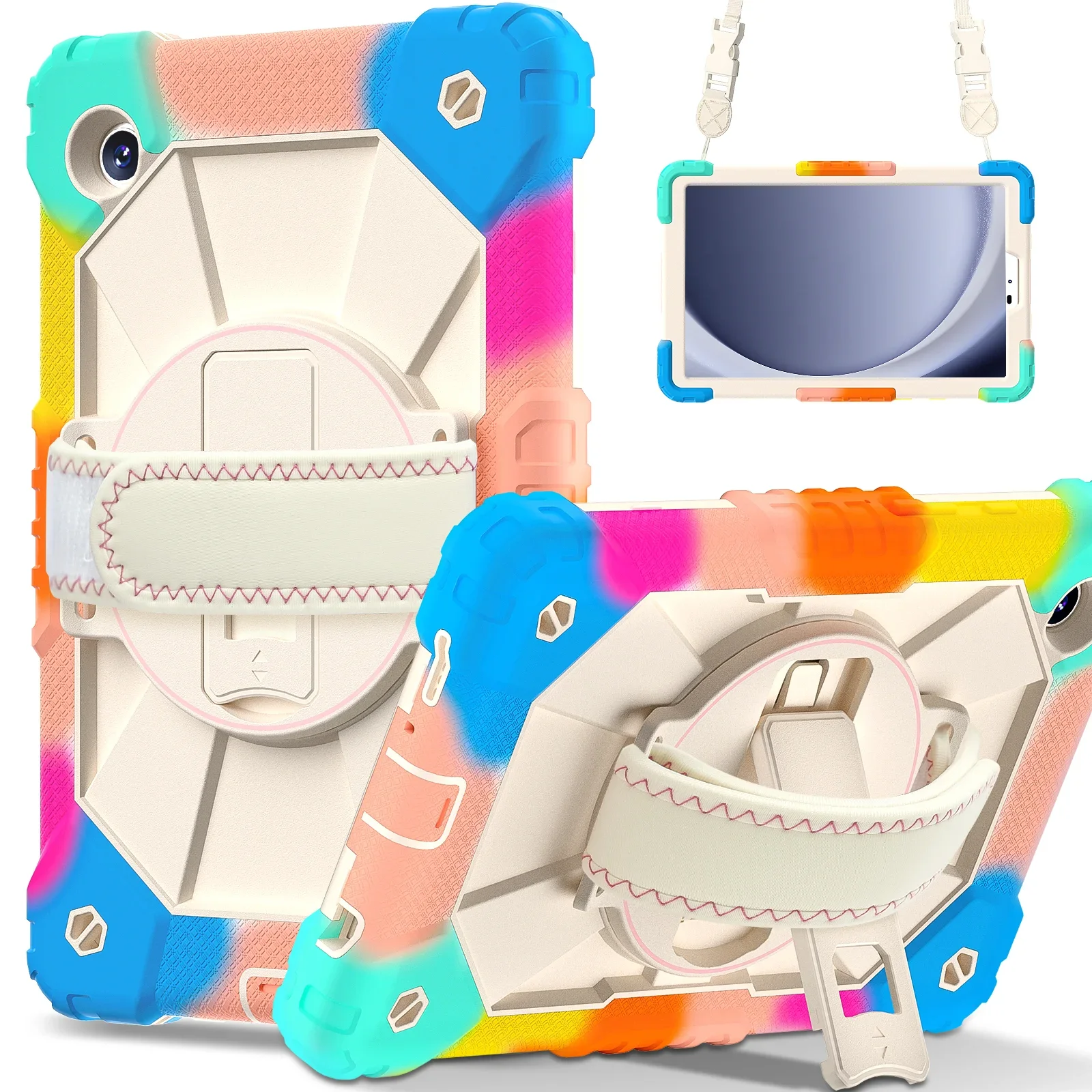 

Защитный чехол для планшета модели C2, подходящий для Samsung Galaxy Tab A11 8,7 A11 Plus 11, с кронштейном для сумки, чехол с ремешком через плечо