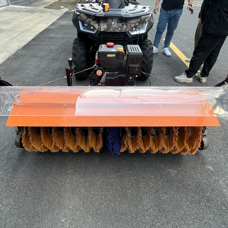 RCM Multi-Functional ATV Snowplow Sweeper Rugged Road Surface Snow Remover with Core Engine Component