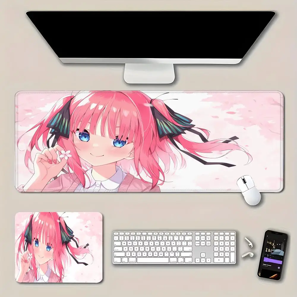Nakano Nino Animation Beautiful patternsOffice Computer Desk Mat Table Big Mouse Pad Cushion for The Quintessential Quintuplets
