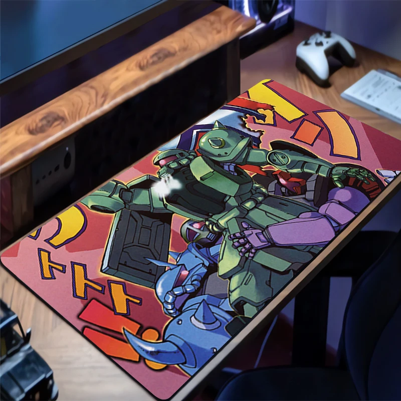 

Mouse Pad Mechanical Warrior Gundam Zaku II HD Mouse Mat Gaming Mats PC Accessories Keyboard Pad Laptop Desk Mat Rubber Mousepad