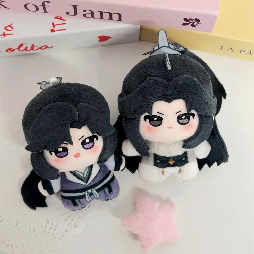 10cm 귀여운 허스키와 그의 흰 고양이 시준 봉제 인형 키체인 미니 부드러운 봉제 장난감 가방 펜던트 인형 키링 생일 선물