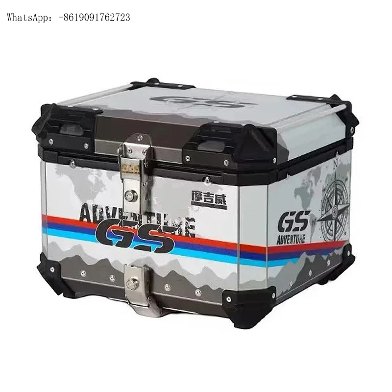 Factory Hot Selling Motorcycle Aluminum Box Rear Lage Trunk Storage Case 36L 45L 55L 65L Tail Box For  R1200GS R1250GS F750GS F8