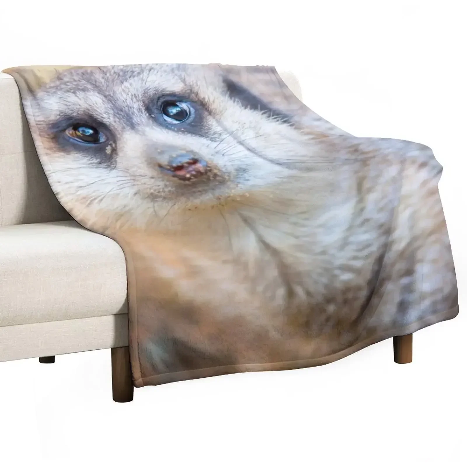 Meerkat Throw Blanket warm winter Loose Weighted anime Blankets For Bed blankets ands Blankets