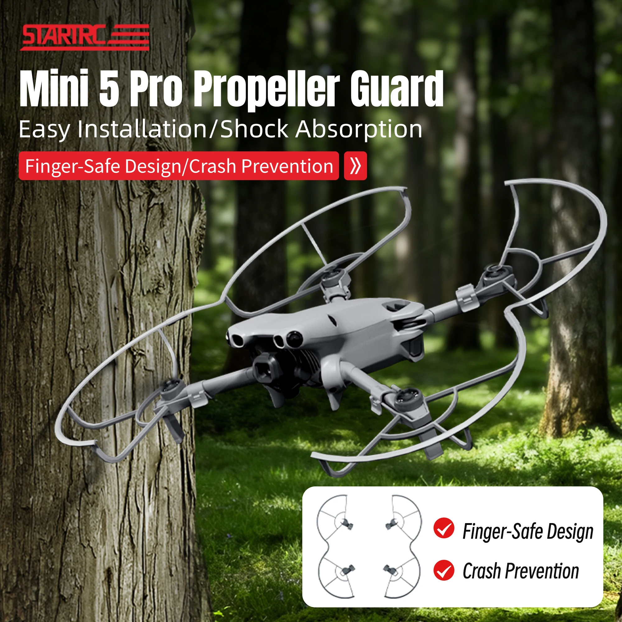 Propeller Guard for DJI Mini 5 Pro Accessories,Quick Release Removable Propellers Protector