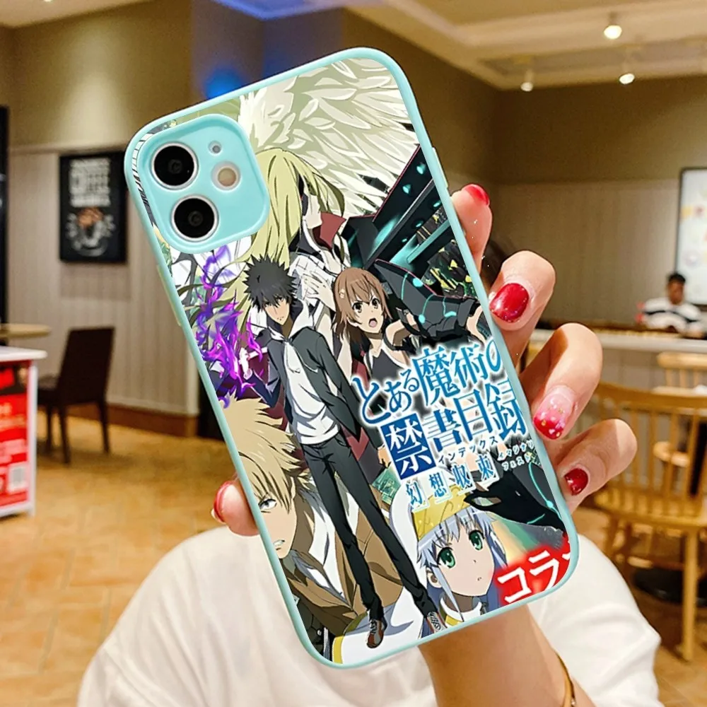 A Certain Magical Index Anime Phone Case for iPhone 14 11 12 13 Mini Pro Max 8 7 Plus X XR XS MAX Translucent Matte Cover