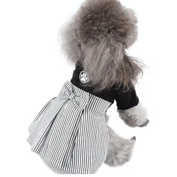 Pet Clothes Japanese Kimono Skirt Samurai Clothing Puppy Cat Clothing Autumn and Winter Dog Clothes Cat Dog Dress Puppy Dresses