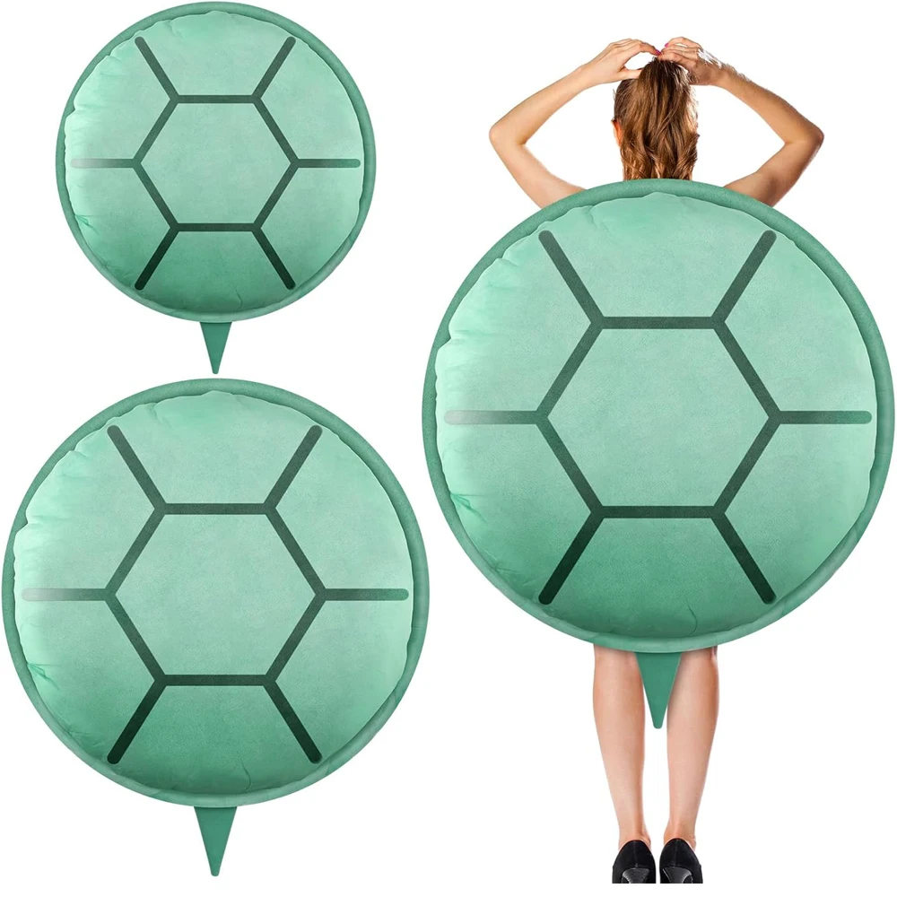 80/100CM Wearable Funny Big Green Turtle Shell Plush Toy Sleeping Bag Stuffed Soft Pillow Cushion Creative Pink Turtle Plushie