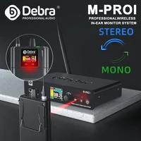 Debra M-PROI Sistema de monitorización intrauditiva inalámbrico profesional, 560-690 MHz Bluetooth 24 bits/44,1 kHz 7 ms de latencia para puesta en escena