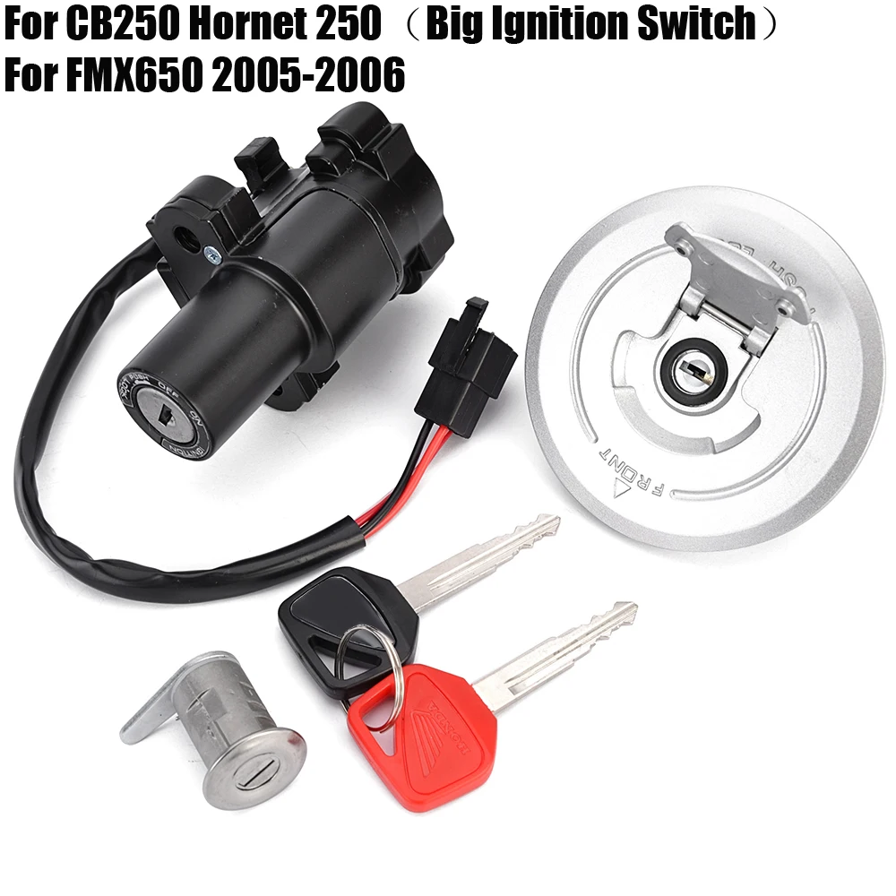 

For Honda CB250 Hornet 250 FMX650 2005-2006 35010-MFC-640 Ignition Switch Lock Fuel Gas Cap Seat Lock Key