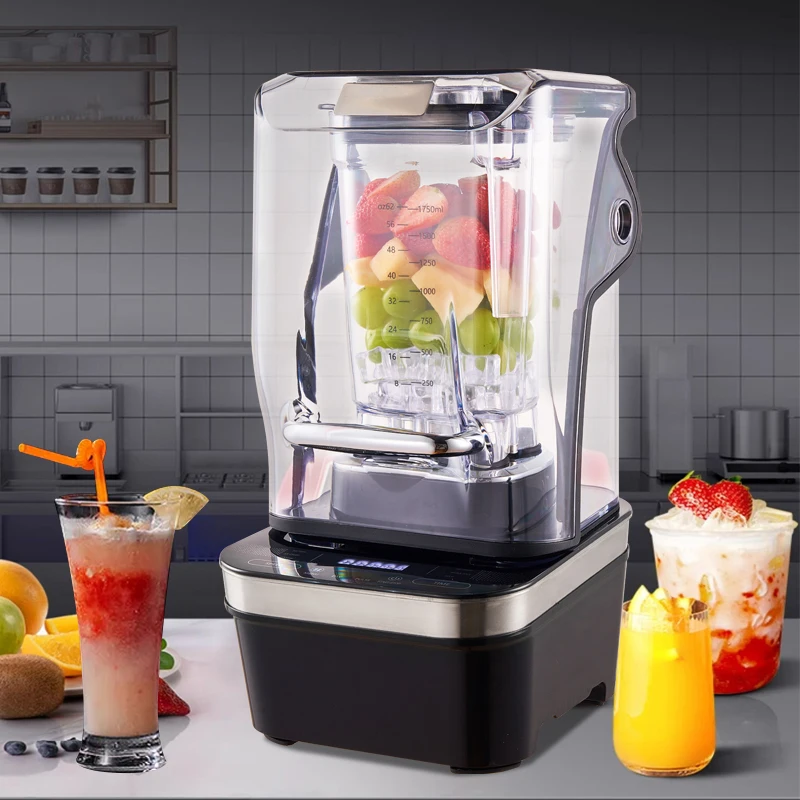 

Commercial High-Power Electric Smoothie Maker Low Noise Automatic Ice Breaking Blender For Milkshakes 110V/220V