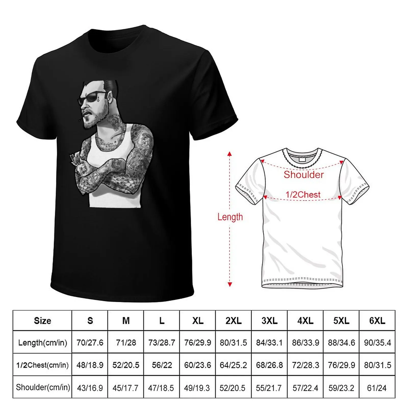 Mike Ness cartoon T-Shirt Moisture Wicking Quick Dry Tee