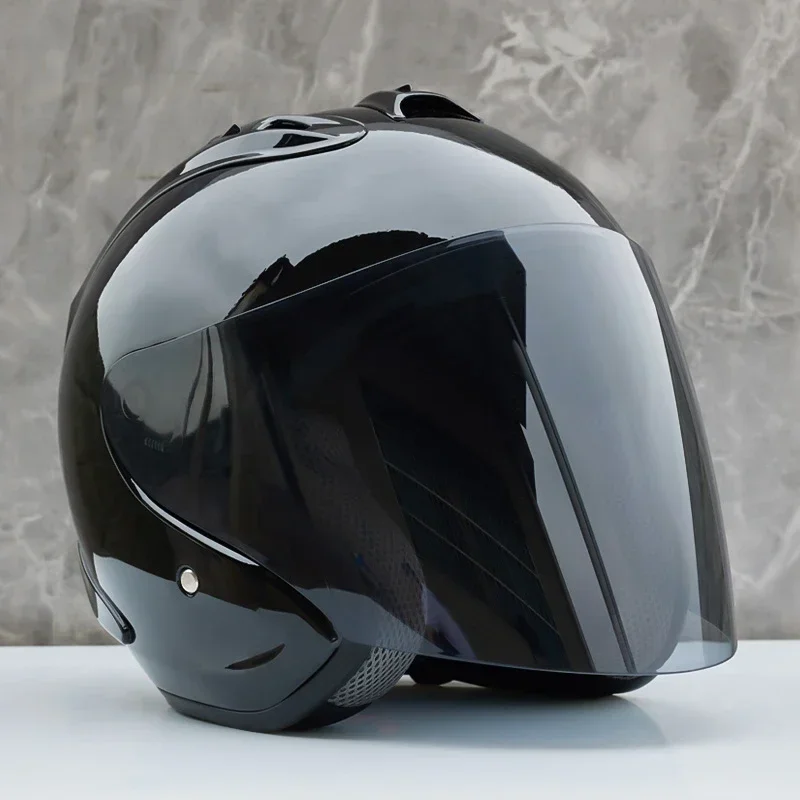 Ram4 Bright Black Halbhelm Motorrad Off-Road Sommerhelm Downhill Racing Mountain Cross Casco Capacete Männer und Frauen