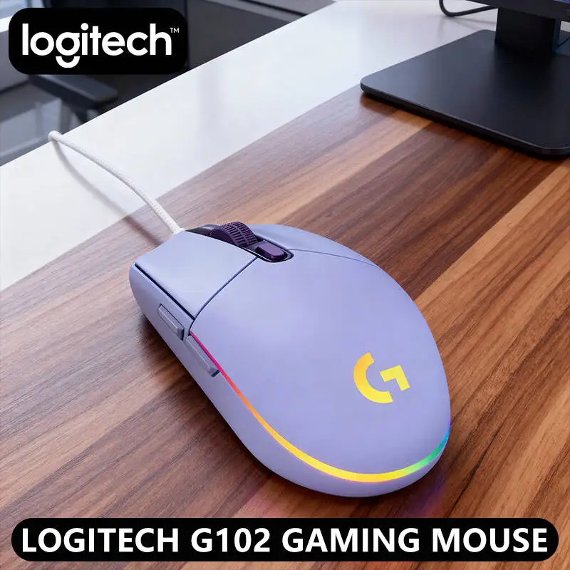 

Игровая мышь Logitech G102 Esports, проводная, 200-8000 DPI, RGB-подсветка, 6 программируемых кнопок, эргономичная (многофункциональная мышь Logitech)
